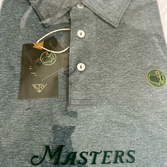 Masters Green Polo Shirt with Classic Collar and Logo